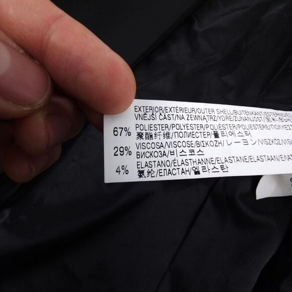 ZARA Crepe Open Front Collarless Blazer Suit Jacket Black Old Money Quiet Luxury - Picture 8 of 9